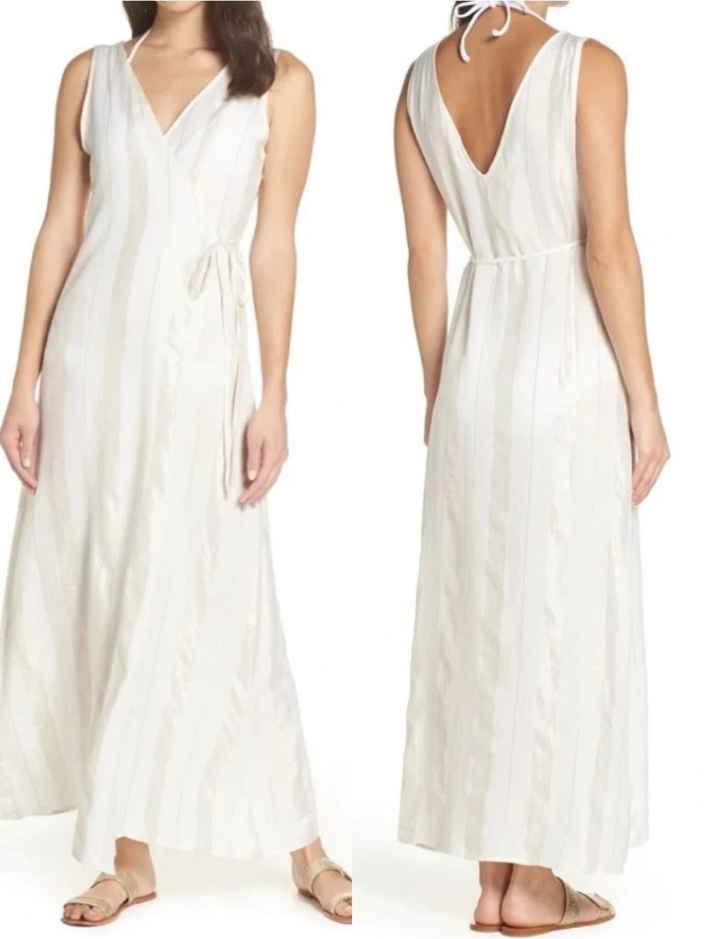 Onia | Grace Striped Maxi Dress
